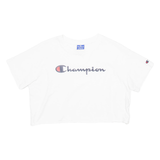 CHAMPION Cropped Womens T-Shirt White M
