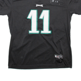 NIKE Philadelphia Eagles Mens Football Shirt T-Shirt Black USA V-Neck L