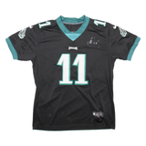 NIKE Philadelphia Eagles Mens Football Shirt T-Shirt Black USA V-Neck L