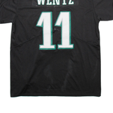NIKE Philadelphia Eagles Mens Football Shirt T-Shirt Black USA V-Neck L