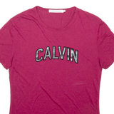 CALVIN KLEIN JEANS Womens T-Shirt Maroon M