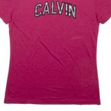 CALVIN KLEIN JEANS Womens T-Shirt Maroon M