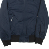 SANDRO Mens Bomber Jacket Blue M