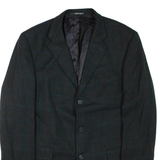 PIRELLI Mens Blazer Jacket Green Wool Check XL