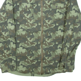 FSBN Mens Military Jacket Green Cashmere Camouflage L