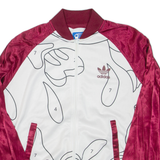 ADIDAS Rita Ora Womens Track Jacket Maroon UK 10