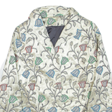 Womens Jacket Beige Floral M