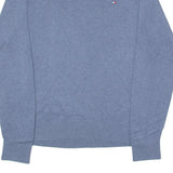 TOMMY HILFIGER Mens Jumper Blue V-Neck Tight Knit XL
