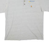 CARHARTT Rex Moore Mens T-Shirt Grey Button Neck XL