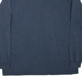 CARHARTT Loose Fit Mens T-Shirt Blue Long Sleeve Button Neck XL