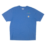 CARHARTT Loose Fit Mens T-Shirt Blue L