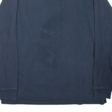 CARHARTT Loose Fit Mens T-Shirt Blue Long Sleeve Button Neck XL