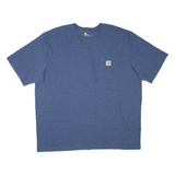 CARHARTT Mens T-Shirt Blue 2XL