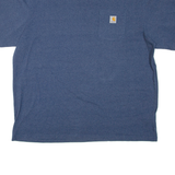 CARHARTT Loose Fit Mens T-Shirt Blue 2XL