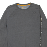 CARHARTT Mens T-Shirt Grey Long Sleeve L