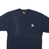 CARHARTT Mens T-Shirt Blue M