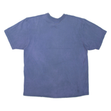 CARHARTT Mens T-Shirt Blue Button Neck XL