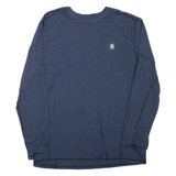 CARHARTT Mens T-Shirt Blue Long Sleeve L