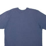 CARHARTT Loose Fit Mens T-Shirt Blue Button Neck 2XL