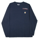 CARHARTT Local Construction Restoration Loose Fit Mens T-Shirt Blue L