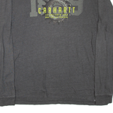 CARHARTT Mens T-Shirt Grey Long Sleeve XL