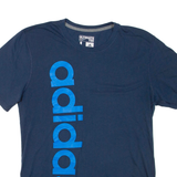 ADIDAS Mens T-Shirt Blue L