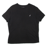 NAUTICA Womens T-Shirt Black L