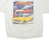 HANES Fast Undercar Womens T-Shirt White 2XL