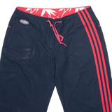 ADIDAS Womens Pedal Pushers Shorts Blue UK 12 W32