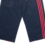 ADIDAS Womens Pedal Pushers Shorts Blue UK 12 W32