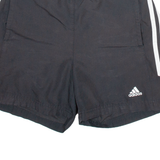 ADIDAS Womens Sports Shorts Black UK 8 W26