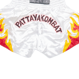 ROMA CAPUT MUNDI Thai Boxing Mens Sports Shorts White Relaxed XL W30