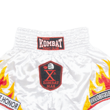 ROMA CAPUT MUNDI Thai Boxing Mens Sports Shorts White Relaxed XL W30