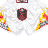 ROMA CAPUT MUNDI Thai Boxing Mens Sports Shorts White Relaxed XL W30