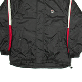 FILA Mens Jacket Black Nylon XL