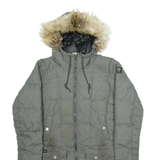 CARLO COLUCCI Womens Parka Coat Grey Hooded M
