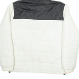 KARL KANI Mens Puffer Coat White Hooded M