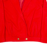 LE MINOR Womens Blazer Jacket Red M
