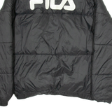 FILA Womens Puffer Jacket Black M