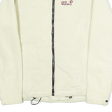 JACK WOLFSKIN Womens Fleece Jacket Cream UK 10