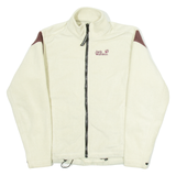 JACK WOLFSKIN Womens Fleece Jacket Cream UK 10