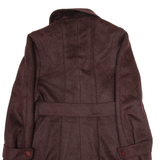 Womens Overcoat Jacket Purple Wool M