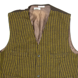 BLUM WERNER Womens Blazer Waistcoat Brown Striped M