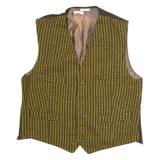 BLUM WERNER Womens Blazer Waistcoat Brown Striped M