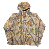WOOD N TRAIL Mens Track Jacket Brown Camouflage L