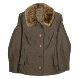 Womens Blazer Jacket Brown M