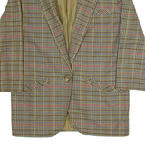 RRUC Mens Blazer Jacket Brown Check M