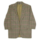 RRUC Mens Blazer Jacket Brown Check M