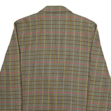 RRUC Mens Blazer Jacket Brown Check M