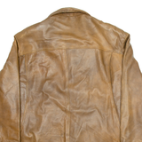 VERA PELLE Mens Jacket Brown Leather L